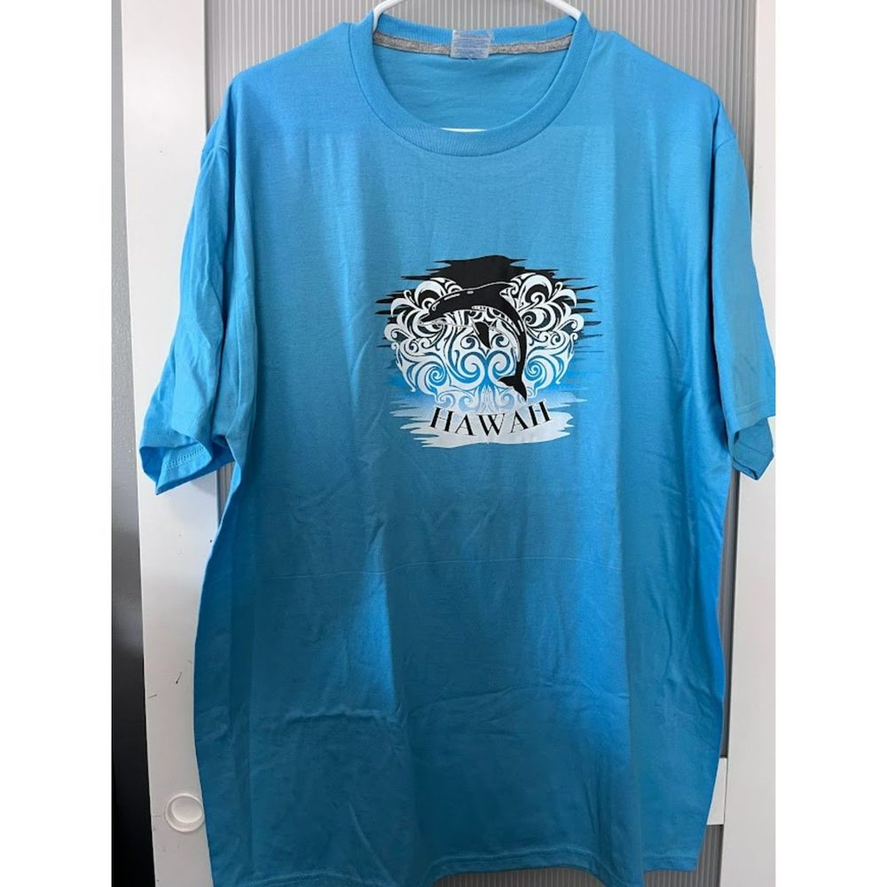 H_ Size Large Blue Hawaii Shirt